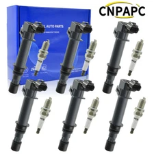 6pc spark plugs and ignition coil packs UF270 for 2002-2008 Jeep Liberty 3.7L V6