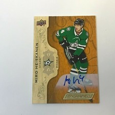 18 19 Engrained Miro Heiskanen Rookie Auto - Dallas Stars       ( js )