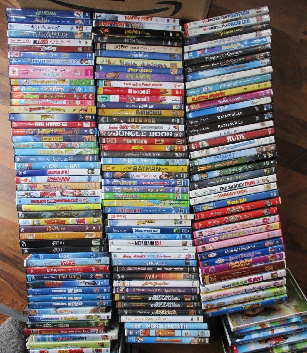Disney Pixar Dreamworks Nickelodeon Lego Strawberry DVDs 12/15