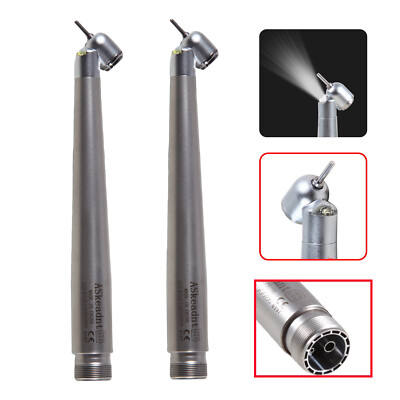 1-2* Dental LED E-generator 45° Degree High Speed Handpiece 2 Holes Fit NSK AC2