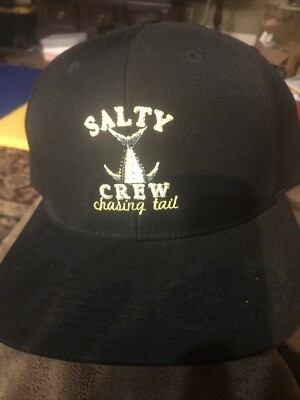 Salty Crew Chasing Tail SnapBack Hat Black One Size