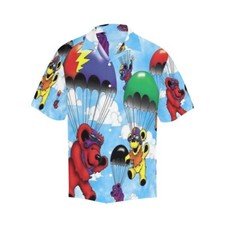 Hawaiian Button Shirt. Grateful Dead Bears. 70's Music