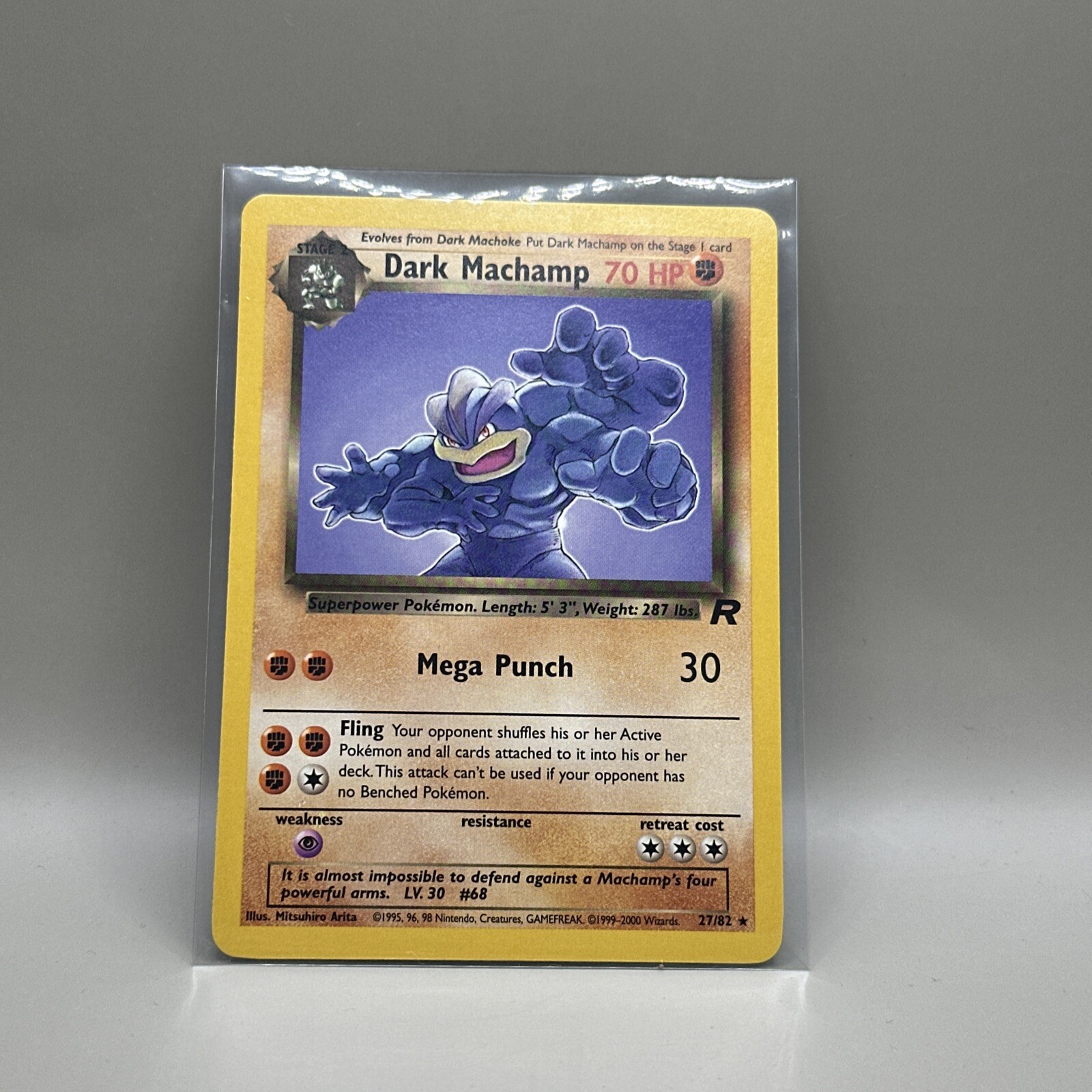 EX - Dark Machamp - 27/82 - Team Rocket - Pokemon Card