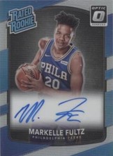 Markelle Fultz 2017-18 Donruss Optic Rated Rookies Holo Auto BGS 9.5 True Gem