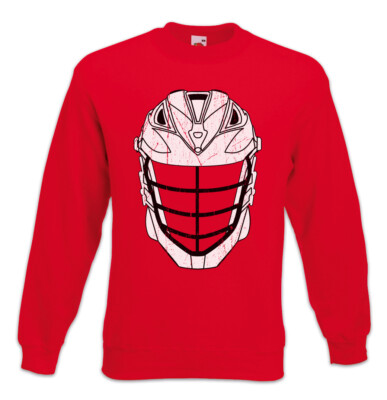 Lacrosse Helmet Sweatshirt Pullover Passion Love Addiction La Crosse Stick