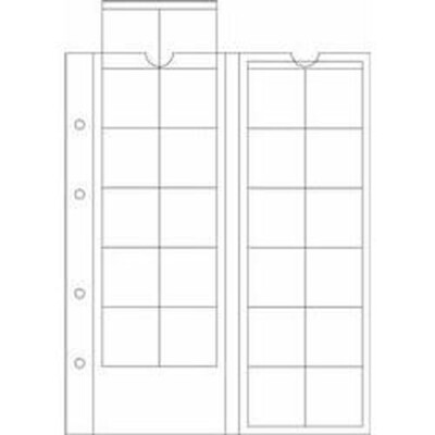 Münzhüllen OPTIMA, für 24 Münzen bis 34 mm Ø, glasklar, 5erPack