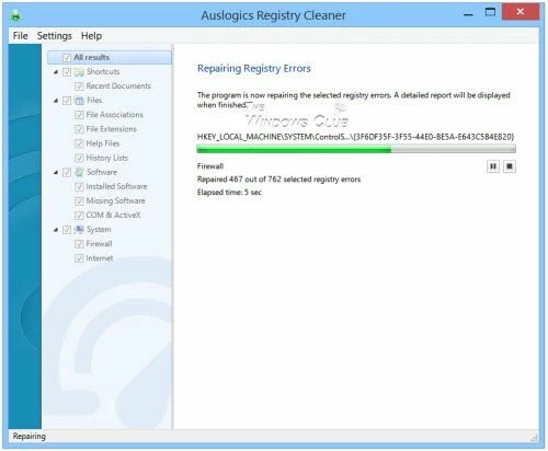 Auslogics Registry Cleaner - Image 3 of 3