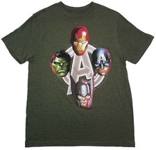Marvel Avengers Assemble - Iron Man, Captain America, Thor, Hulk T-Shirt M 38/40