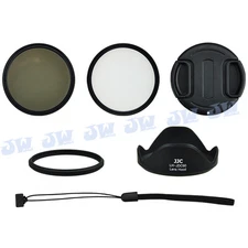 58mm UV CPL Filters + Lens Adapter + Lens Hood+Cap for Canon SX70 SX60 HS Camera