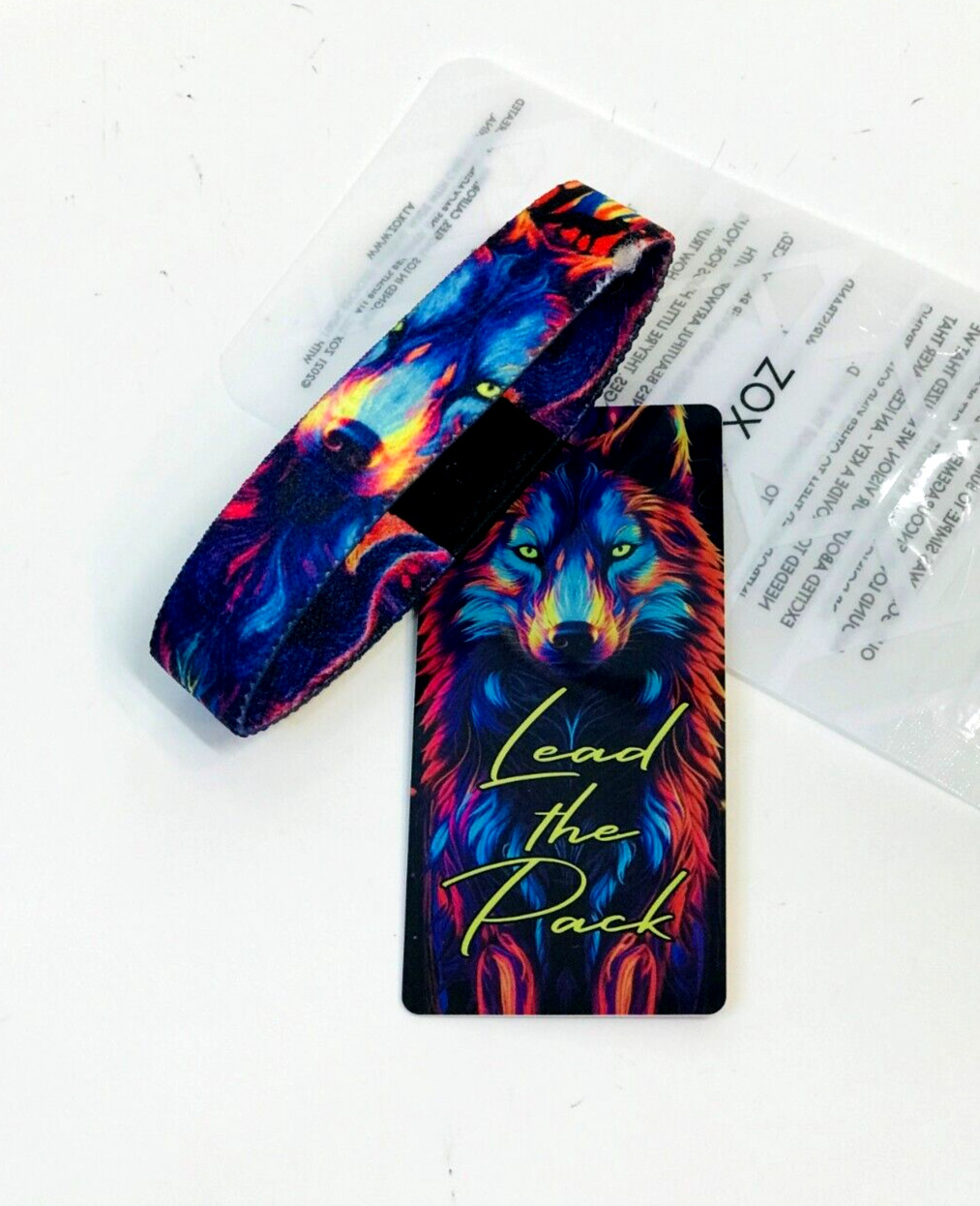 ZOX **LEAD THE PACK** Silver Single Small Wristband w/Card NIP