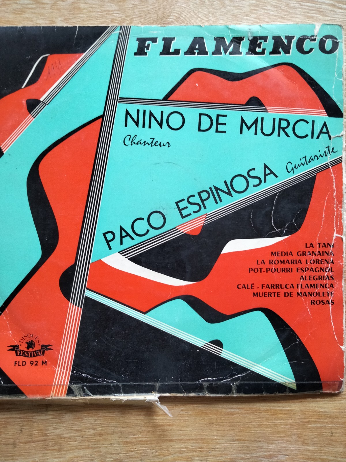 Vinyle Ancien "Flamenco" Nino de Murcia,Paco Espinosa 33T FLD 92M