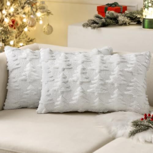 Throw Pillow Covers Christmas Tree Decorative 20