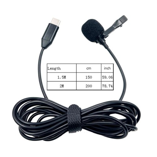 Omnidirectional USB C Mic Type C Lavalier Mic Portable Mic for Phone 15 Series - Picture 8 of 9