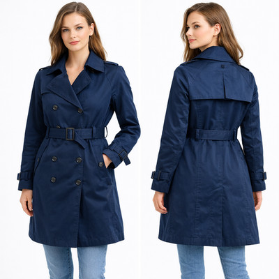 G-STAR RAW Damen Mantel Duty Classic Trench Wmn Trenchcoat Imperial Blue