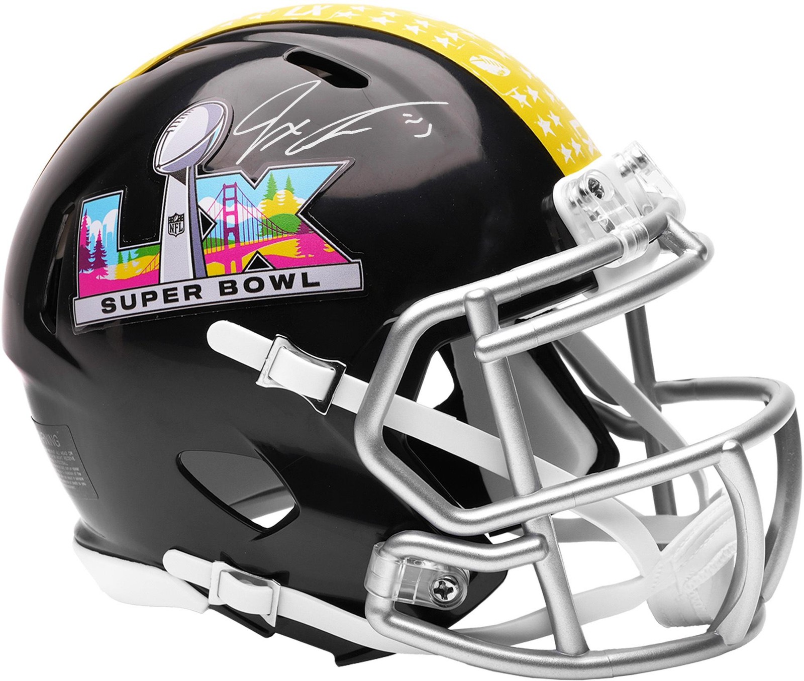 Jaxon Smith-Njigba Seattle Seahawks Signed Super Bowl LX Riddell Mini Helmet