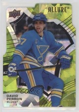 2021-22 Upper Deck Allure Green Rainbow Die-Cut /99 David Perron #17 w6l