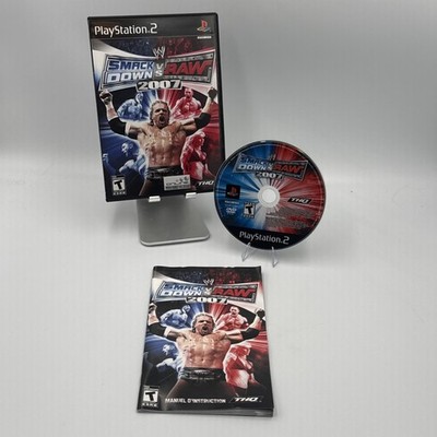 WWE SmackDown vs. Raw 2007 (Sony PlayStation 2, 2006) Black Label CIB