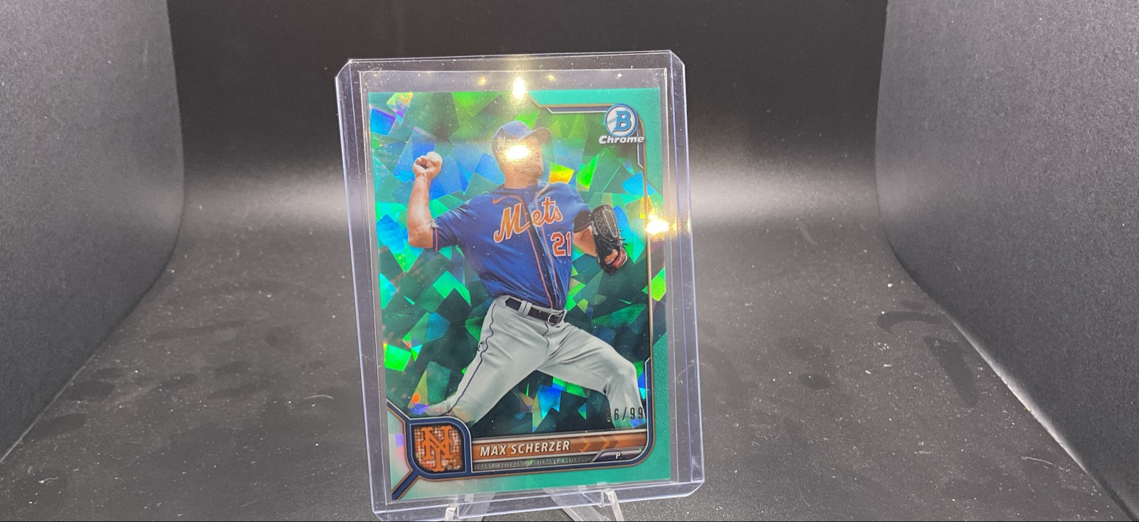 2022 Bowman Chrome Sapphire Edition - Max Scherzer #62 Aqua /99