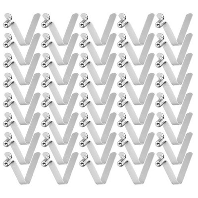 40pcs for 4.5x7x25mm Single Button V Hollow Head Spring Clips