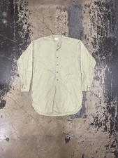 VTG 1960 s FAULAT British Army Officer Uniform Pullover Cotton Shirt Beige 14.5