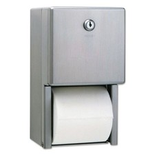 Bobrick Stainless Steel 2-Roll Tissue Dispenser - Stainless Steel