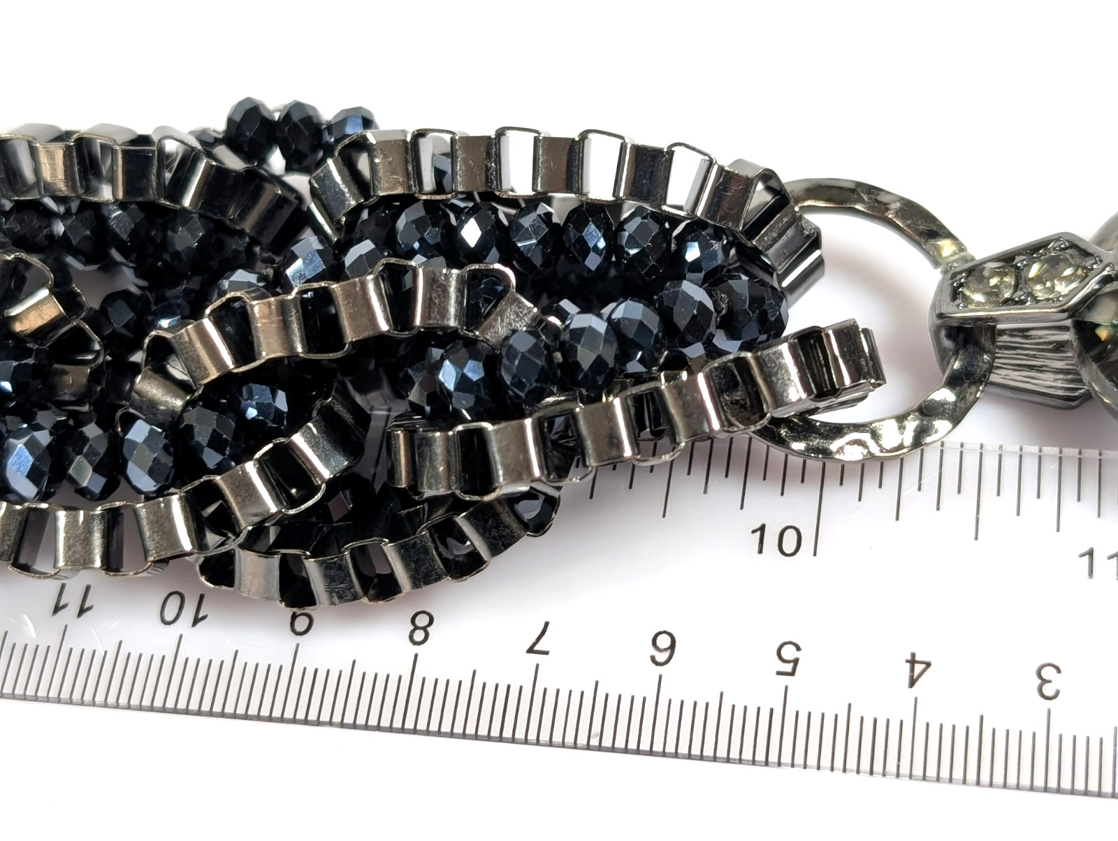 Chico's Bold Metallic Statement Chunky Necklace W… - image 6