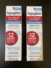 Lot Of 2 Aquaphor Children's Itch Relief Ointment - 1 Oz each Exp 03/2026
