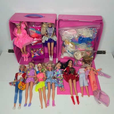 VINTAGE Barbie Stacie Skipper Lot Case Dolls Clothes Accessories