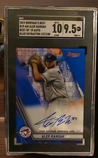 2019 Alek Manoah Auto/150 Bowman's Best Blue Refractor Auto /150 #B19-AM 
