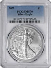 2022 $1 American Silver Eagle MS70 PCGS