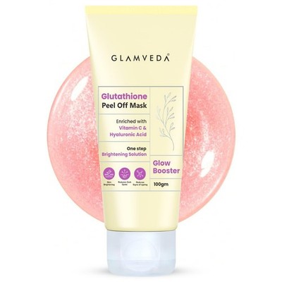 Glamveda Glutathione Peel Off Face Mask Vitamin C Hyaluronic Acid 100g