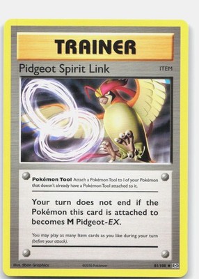 Pidgeot Spirit Link Uncommon XY - Evolutions 81/108 NM