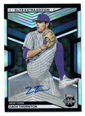 2023 Panini Elite Extra Edition RC AUTO Zach Thornton! Mets! Rookie! Autograph!