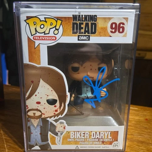 Funko Pop! The Walking Dead Biker Daryl #96 Autographed  BECKETT Vinyl Figure