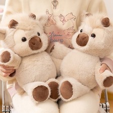 Highland Cattle Plush Toy 40cm Huggable Running Cow Premium Soft Stuffed Animal