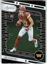 Luke McCaffrey 2024 Panini Absolute #176 Retail Rookie