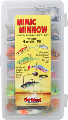 Northland Fishing Tackle Mimic Minnow Gamefish Swimbait Lure Kit, Assorted Sizes