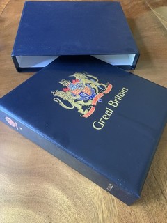Stanley Gibbons DAVO GB Stamp Album Luxe Volume VII pages and a few stamps