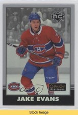 2020-21 O-Pee-Chee Platinum Retro Rookies Rainbow Jake Evans #R-85 READ 7ba