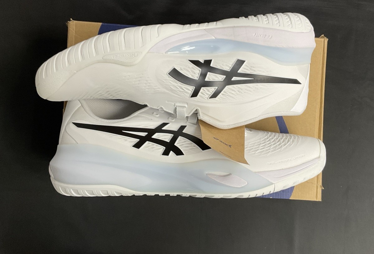 ASICS Mens Gel-Resolution X White/Black Sz 10.5 | eBay