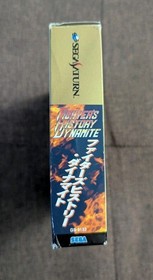 Fighters History Dynamite Sega Saturn Japan Big box And RAM Cib