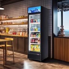 12.8 Cu.Ft Glass Door Commercial Merchandiser Display Refrigerator for Store Bar