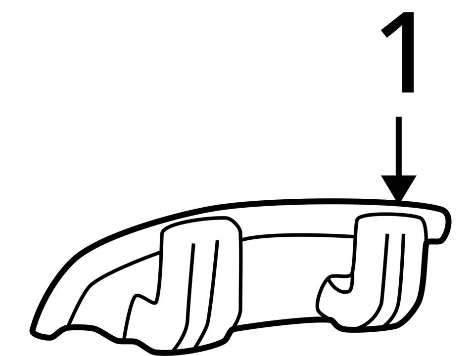 1995-2005 CHEVROLET PONTIAC CAVALIER SUNFIRE HANDLE FRT S/D O/S 22620527 NEW OEM - Image 3 of 3