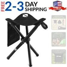 Foldable Tripod 13.4'' Stool - Ultra Portable Seat, Best for Youth+Pocket - 1...