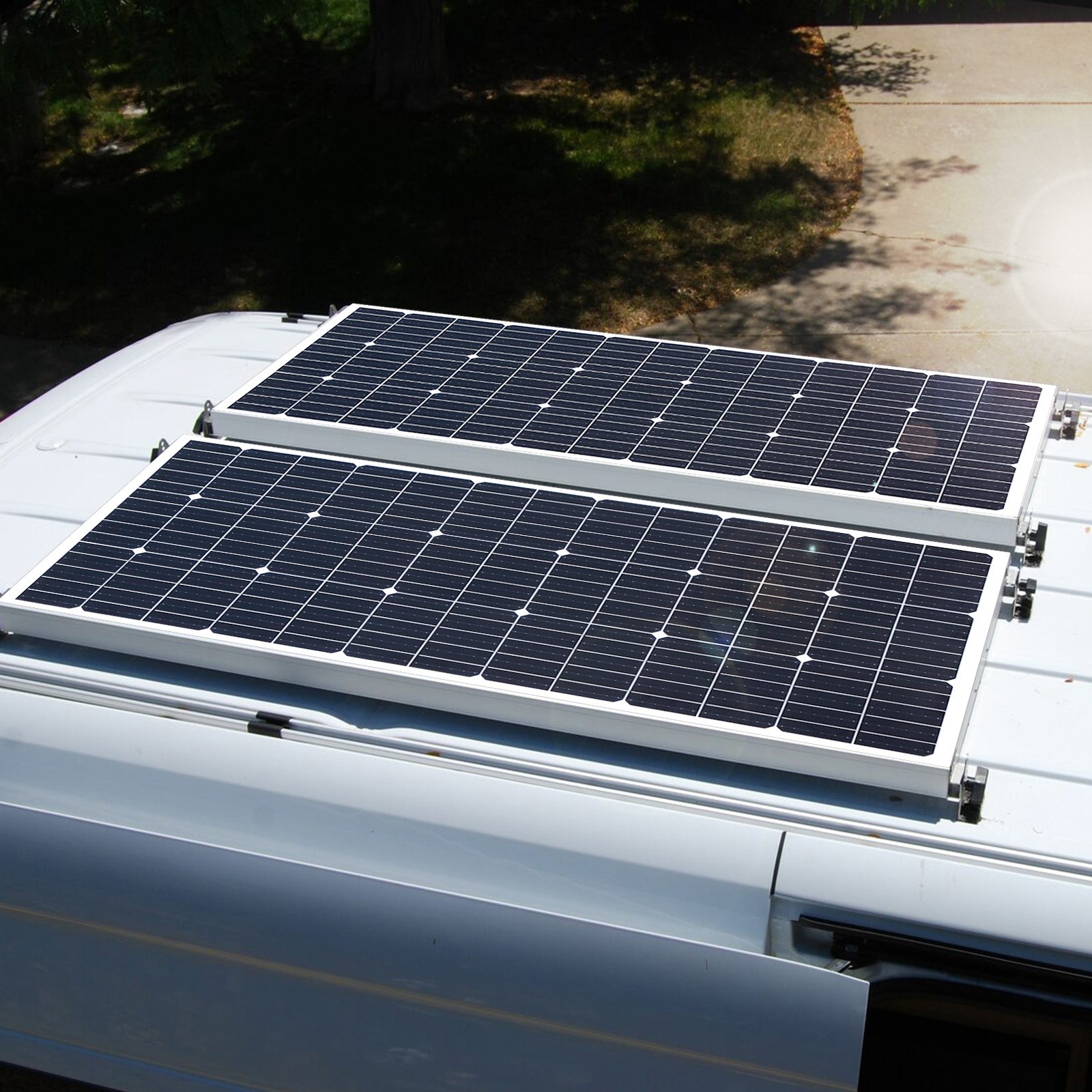 220W Solar Panel High-Efficiency Monocrystalline Home RV Off-Grid 12V Charging