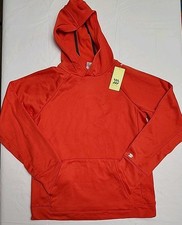 All In Motion Girl's Pullover Hoodie, Orange, Size XL-14