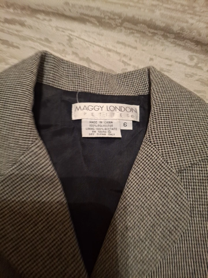 Traje de vestir forrado Maggy London talla 6 2 piezas Foto 2 de 4