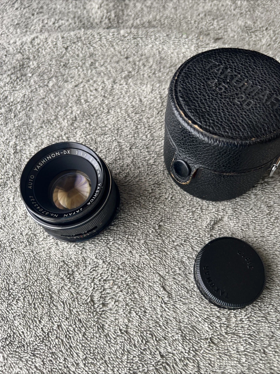 Yashica Camera Lenses 50mm Focal f/1.7 Maximum Aperture for sale