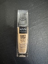 NYX Can t Stop Won t Stop Full Coverage Foundation. Warm Honey 1.0oz Please Read