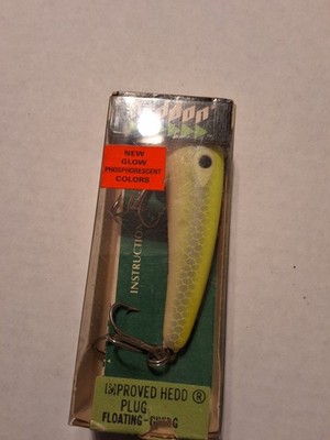 Heddon Improved Hedd Plug 8800 Series DY L8 Color New In Box 5/8 oz.  Vintage